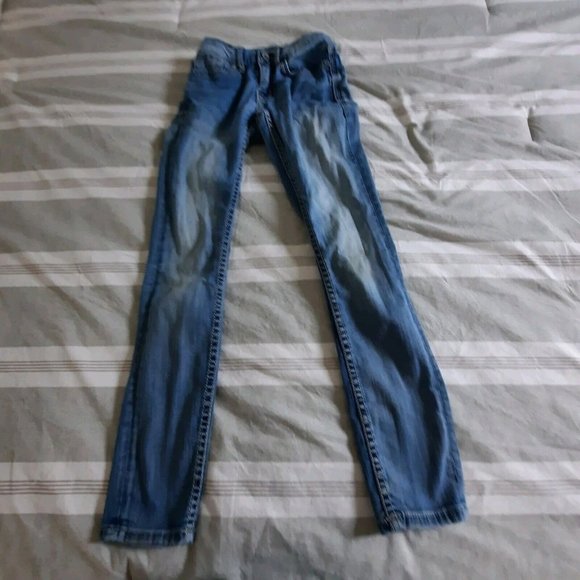BKE ALEC Men's Size 26R (25x29) Skinny Straight Leg Denim Blue Jeans Stretch - Picture 1 of 9